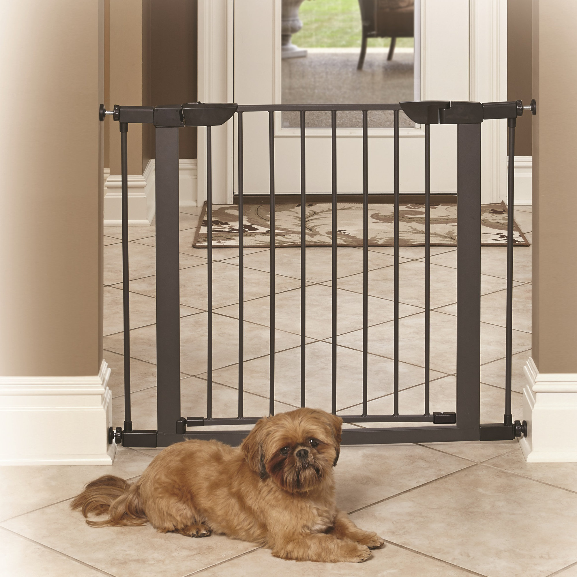 Midwest Homes For Pets Steel Pressure Mounted Pet Gate & Reviews Wayfair